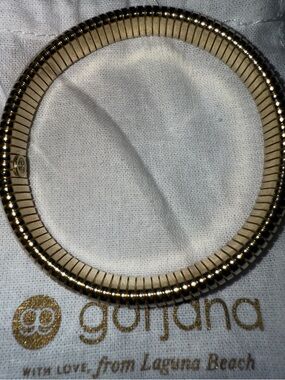 Gorjana Ribbed Coil Bracelet in Gold